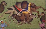 unknow artist, Fighting camels